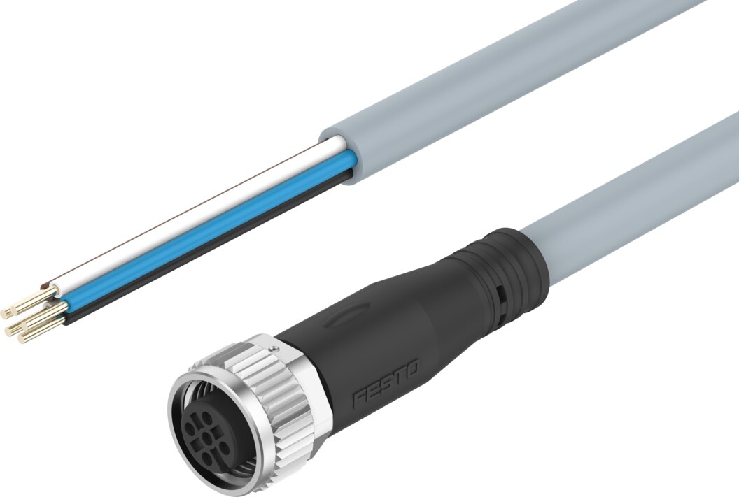 Connecting cable NEBU-M12G5-E-5-Q8N-LE5 - Festo 8078303