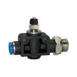 Riegler 109956.Throttle check valve »Blue Series«, Straight, G 3/8 o.