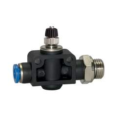 Riegler 109948.Throttle check valve »Blue Series«, Straight, G 1/8 o.