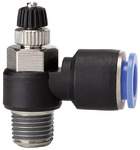 Riegler 109994.Throttle check valve »Blue Series«, Supply air throttle, R 1/8 o.