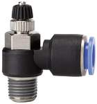 Riegler 109997.Throttle check valve »Blue Series«, Supply air throttle, R 1/8 o.