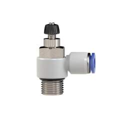 Riegler 109991.Throttle check valve »Blue Series«, Supply air throttle, G 1/2 o.