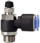 Riegler 109979.Throttle check valve »Blue Series«, Supply air throttle, G 1/8 o.