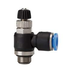 Riegler 110015.Throttle check valve »Blue Series«, Discharge throttle, G 1/8 o.