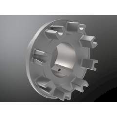 KTR 10007424. Roflex 180 Cam part split 7.1 Ø65H7 key to DIN 6885/1 -JS9 thread