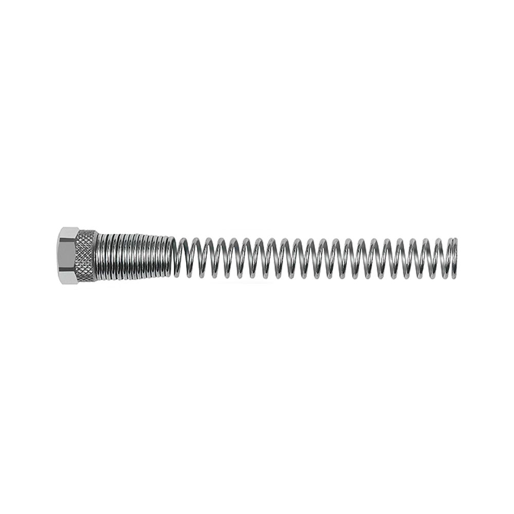Riegler 110664.Coupling nut with kink protection spring, for hose 6/4 mm