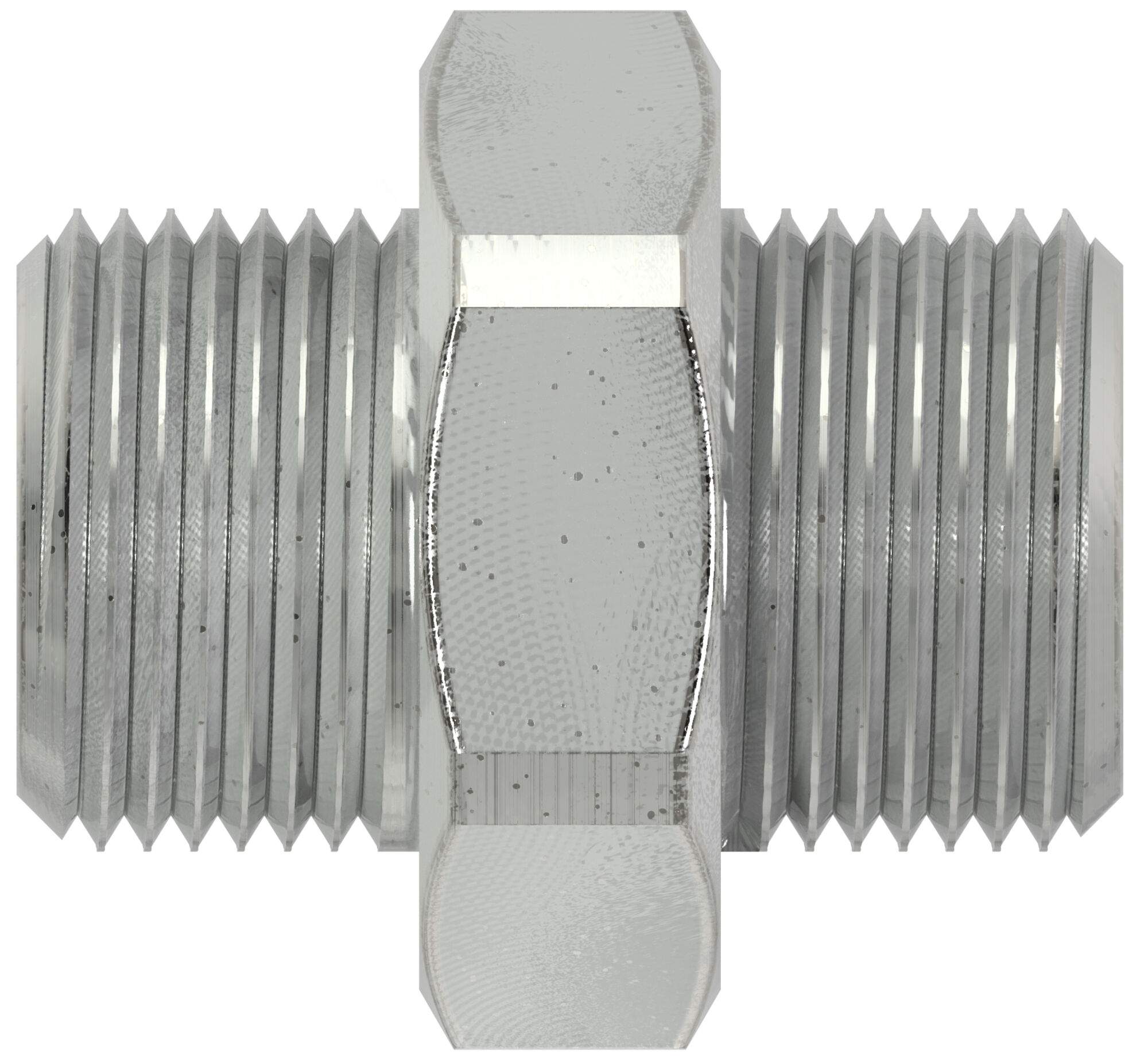 Double nipple for compressed air lines, male to male, G 3/4" to G 3/4", brass - Cejn 199001249