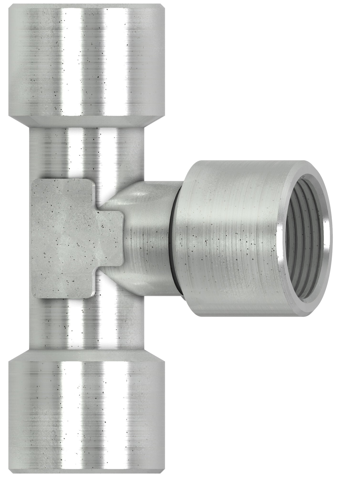T-Stück für Druckluftleitungen, dreifach Innengewinde, G 1/4" auf G 1/4", Messing - Cejn 199005302