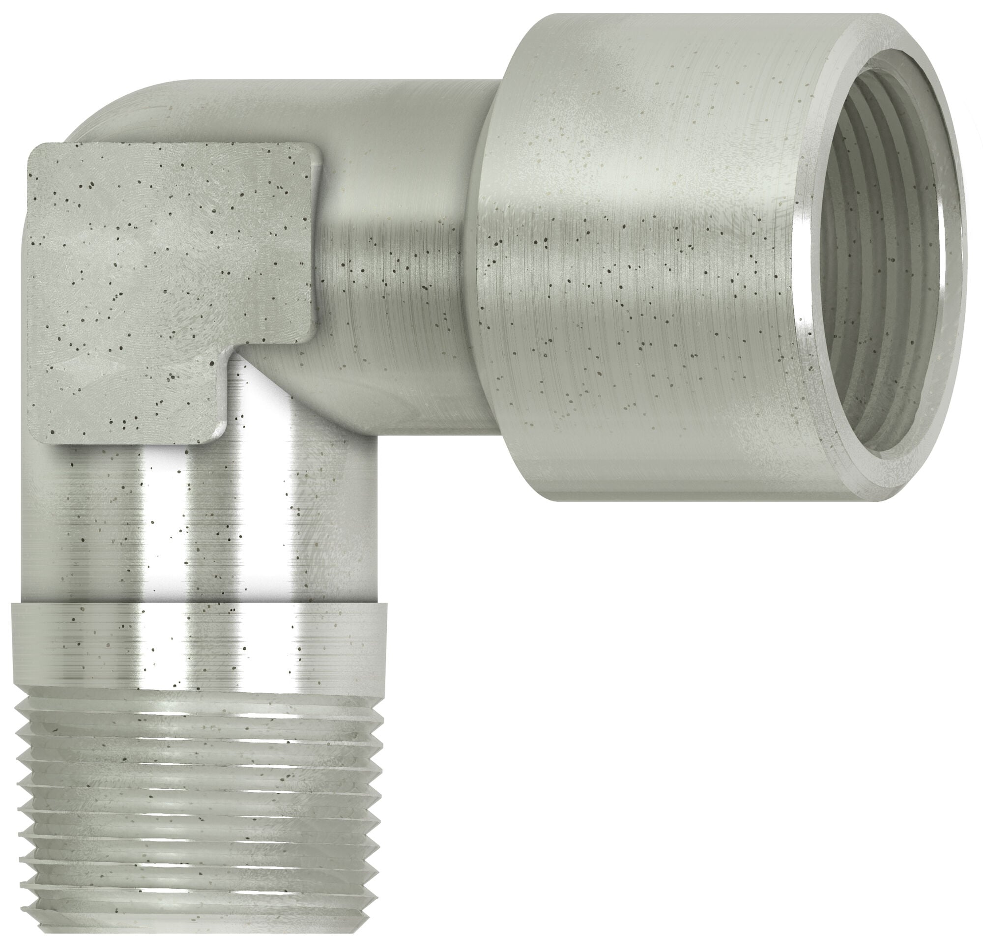 Winkelstück für Druckluftleitungen, Außengewinde und Innengewinde, R 3/8" auf G 3/8", Messing - Cejn 199005384