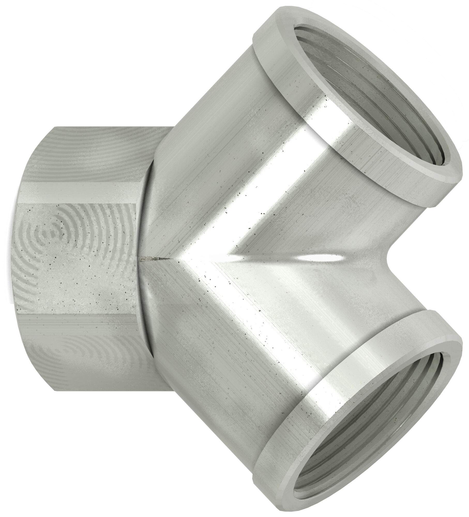 Y-Stück für Druckluftleitungen, dreifach Innengewinde, G 1/4" auf G 1/4", Messing - Cejn 199005916