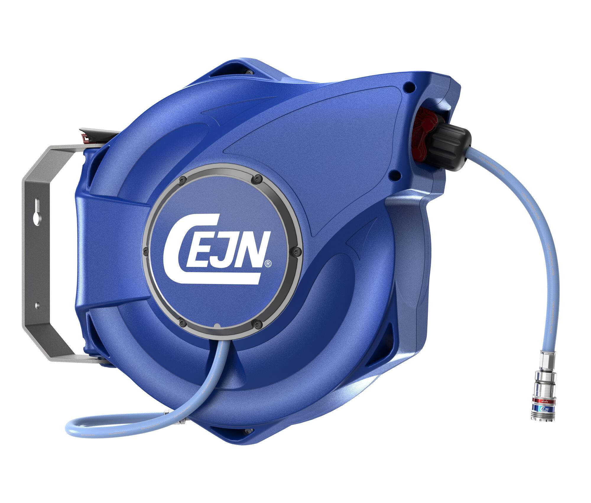 Hose reel, SafetyReel medium, antistatic, eSafe 320, 10 m, 10 x 17.5 mm, 12 bar, EPDM rubber - Cejn 199112516