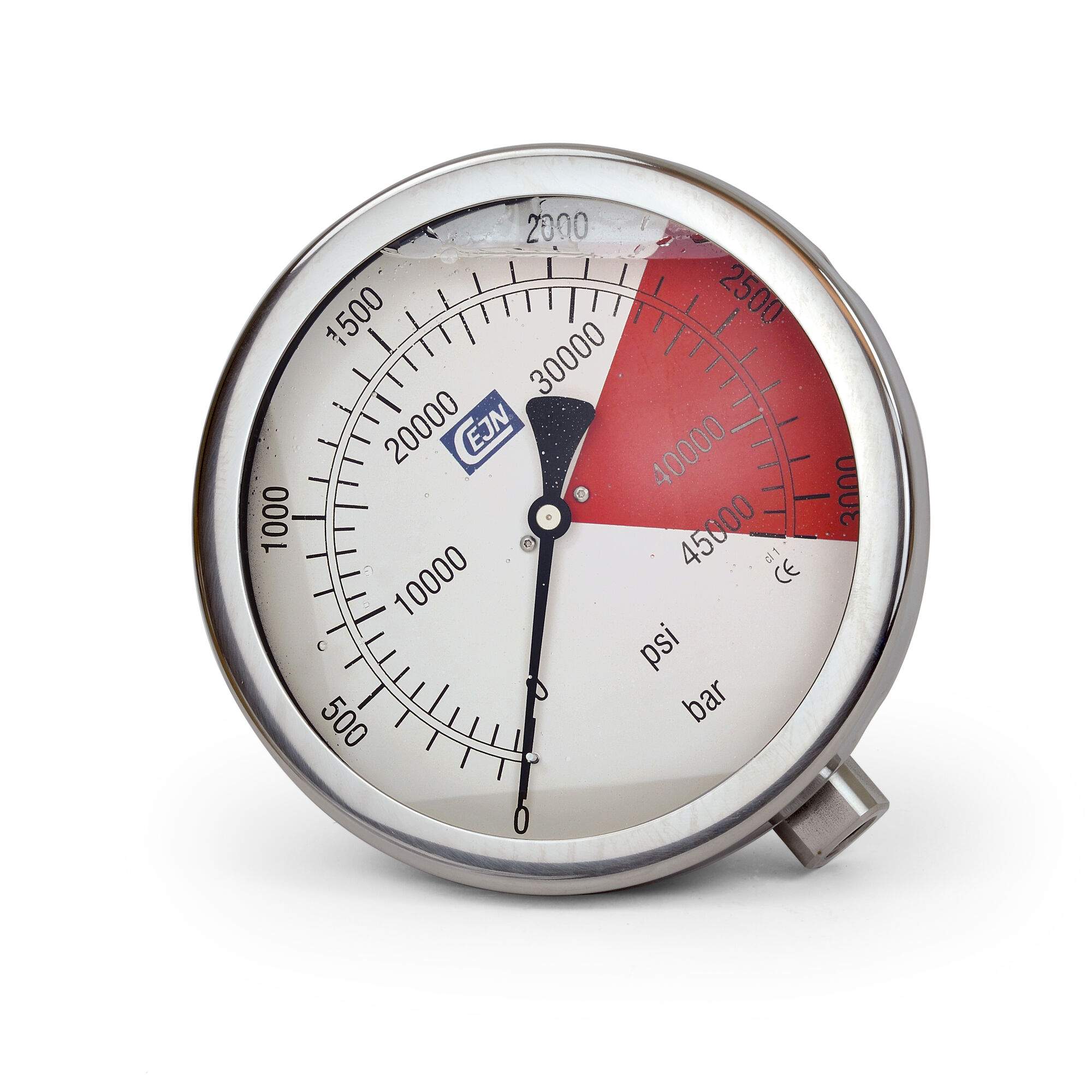 Pressure gauge Ø 150 mm, glycerine filled, UNF 9/16"-18, scale 3000, stainless steel - Cejn 199404173