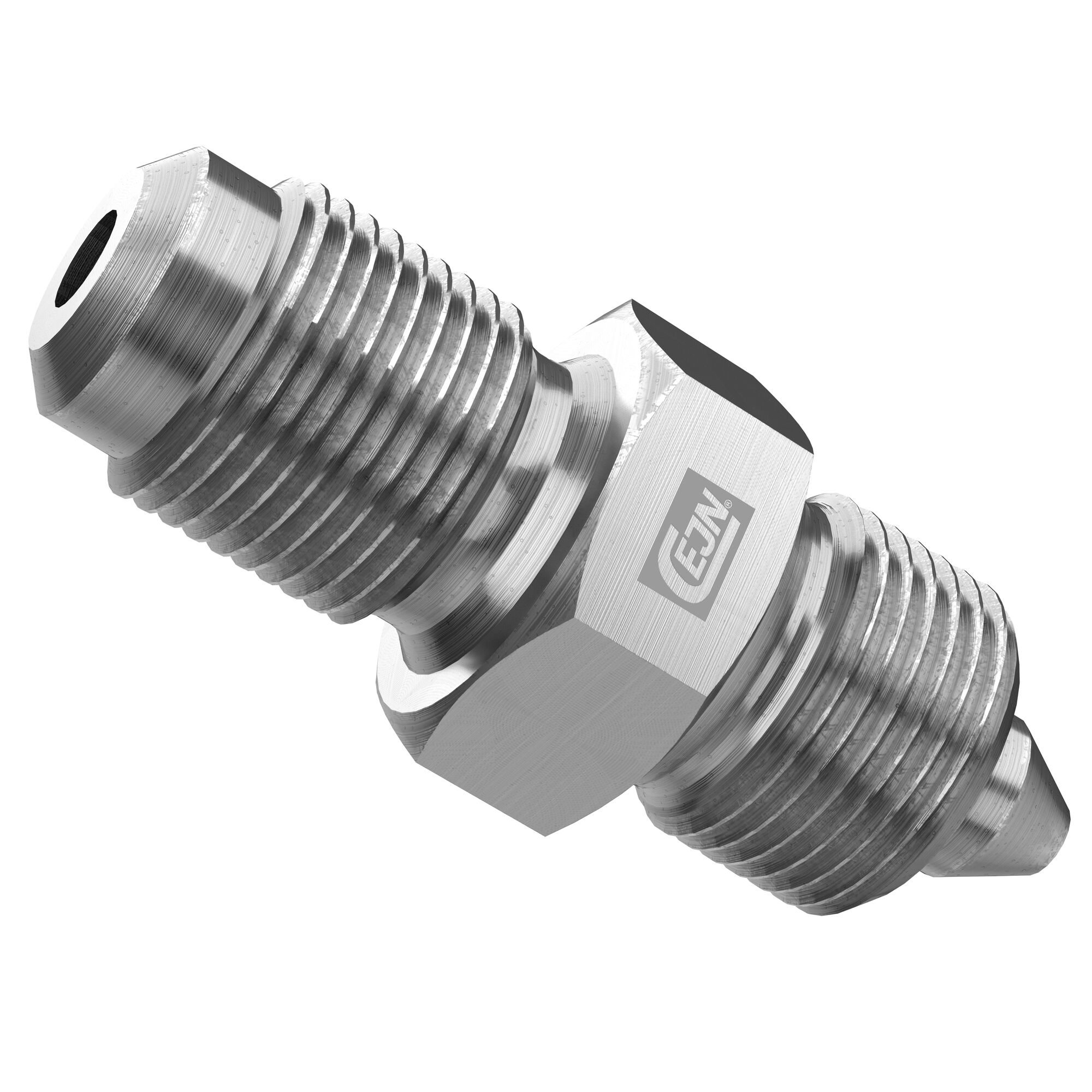 High-pressure adapter, male to male, G 1/4" to 9/16"-18 UNF, 300 MPa, black-zinc plated steel - Cejn 199500022