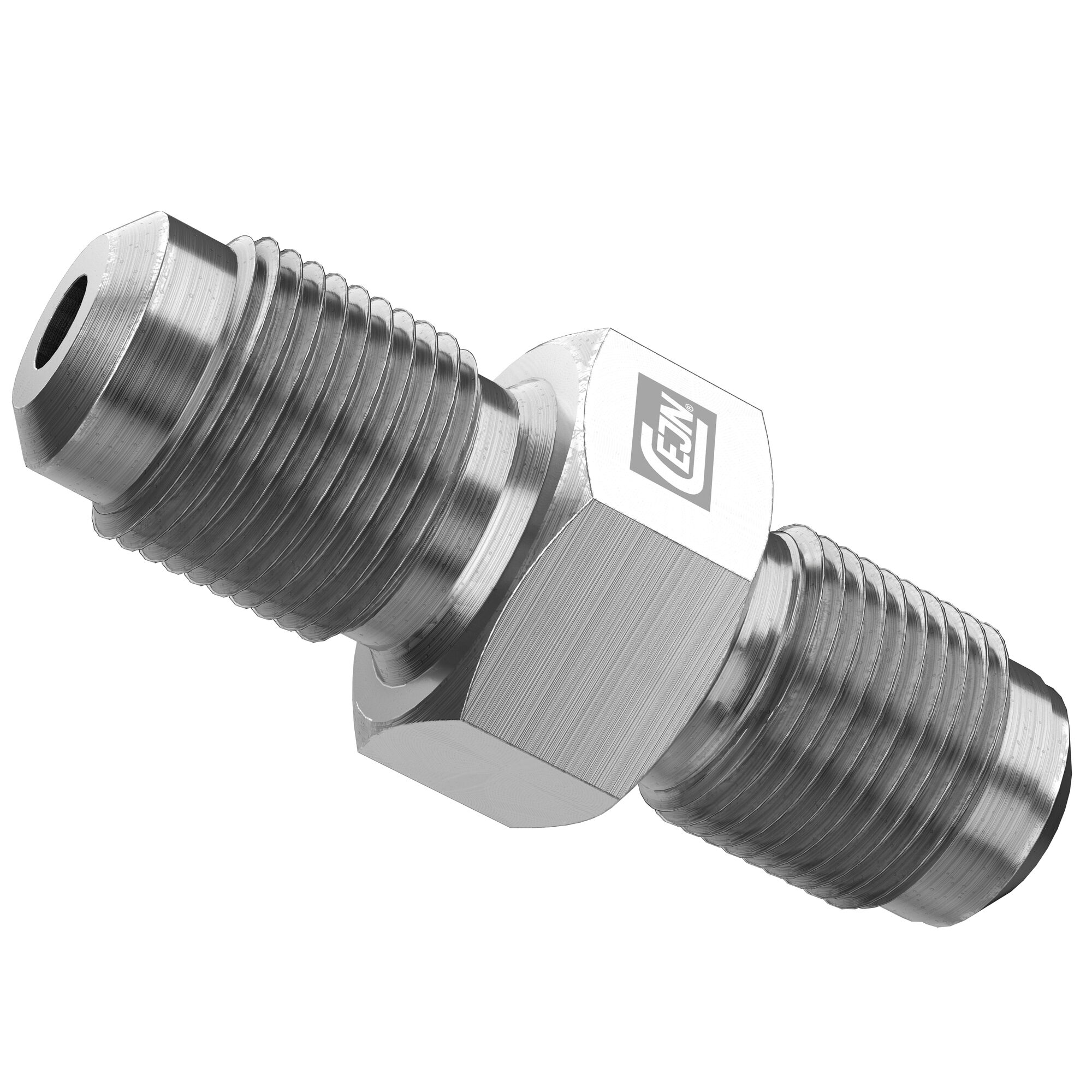 High-pressure adapter, male to male, G 1/4" to G 1/4", 300 MPa, black-zinc plated steel - Cejn 199501601