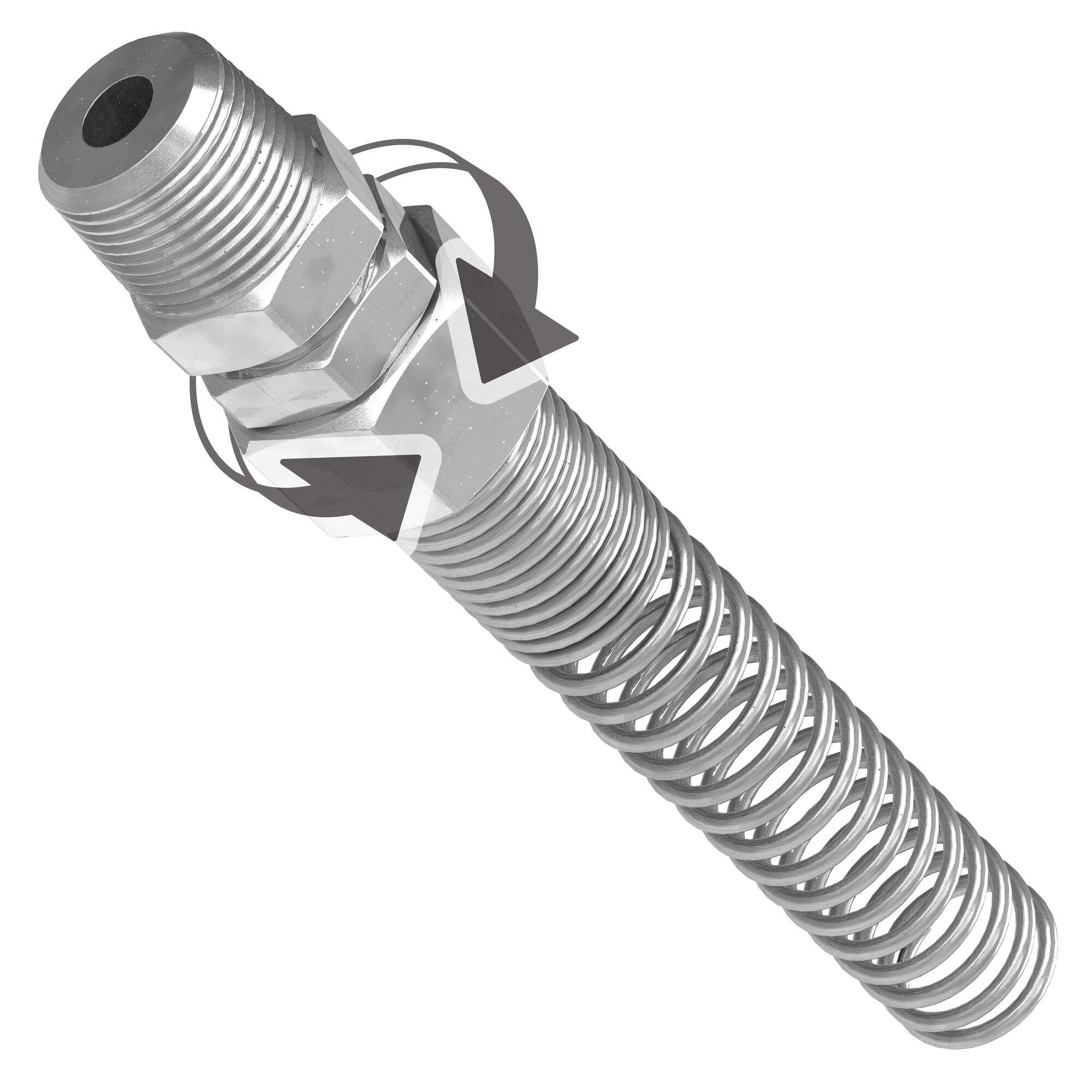 Stream-Line hose adapter, swivel with kink protector, R 1/4", hose 6.5 x 10.0 mm - Cejn 199581076
