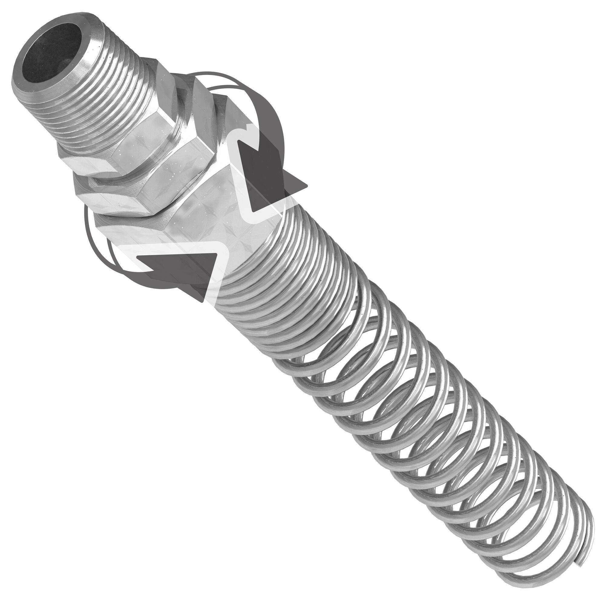 Stream-Line hose adapter, swivel with kink protector, R 1/4", hose 8.0 x 12.0 mm - Cejn 199581276