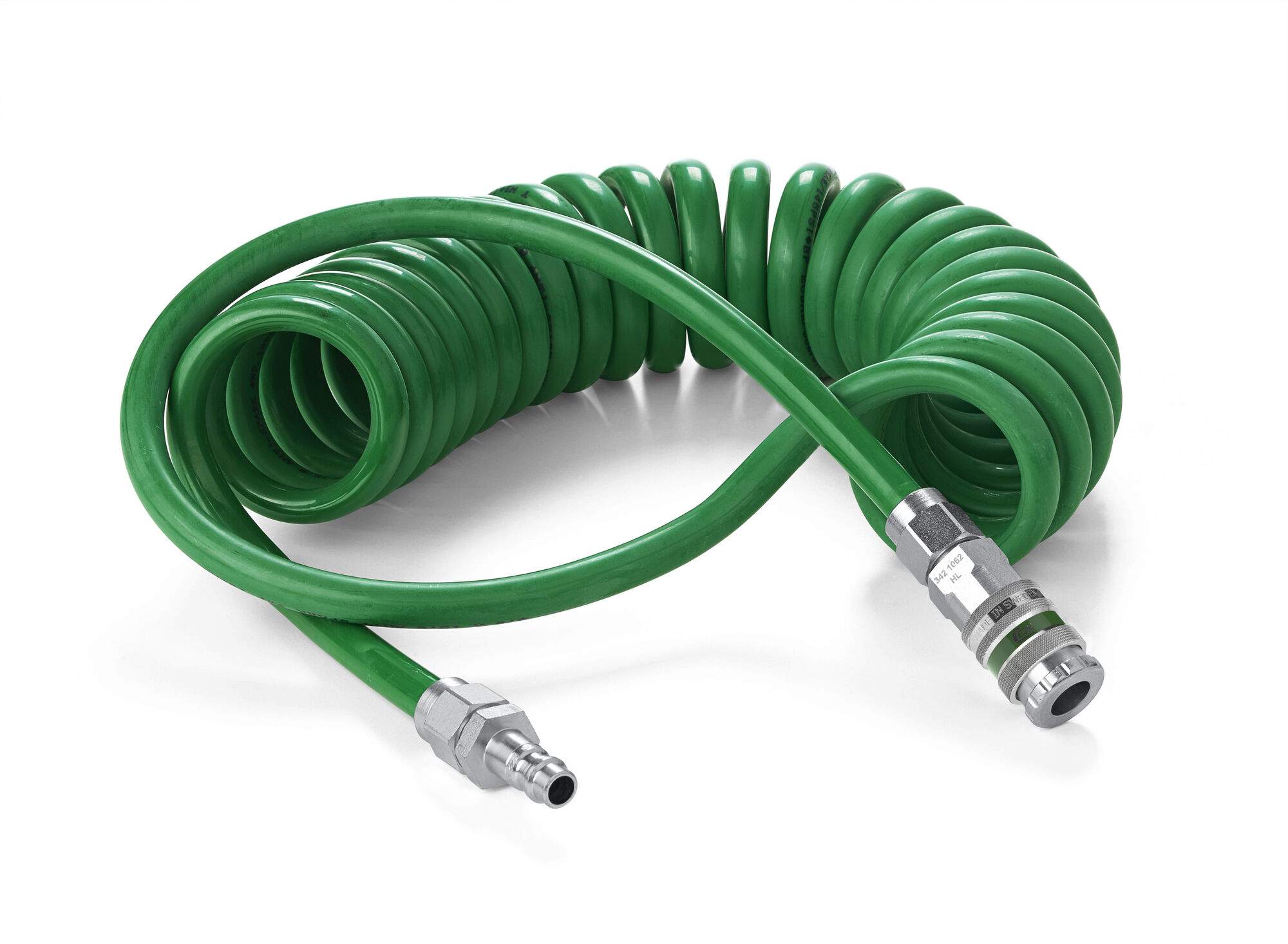 Spiralschlauch-Set für Atemluft, funkenresistent, 6,5 x 10,0 mm, 6 m, 10 bar, PUR - Cejn 199589502