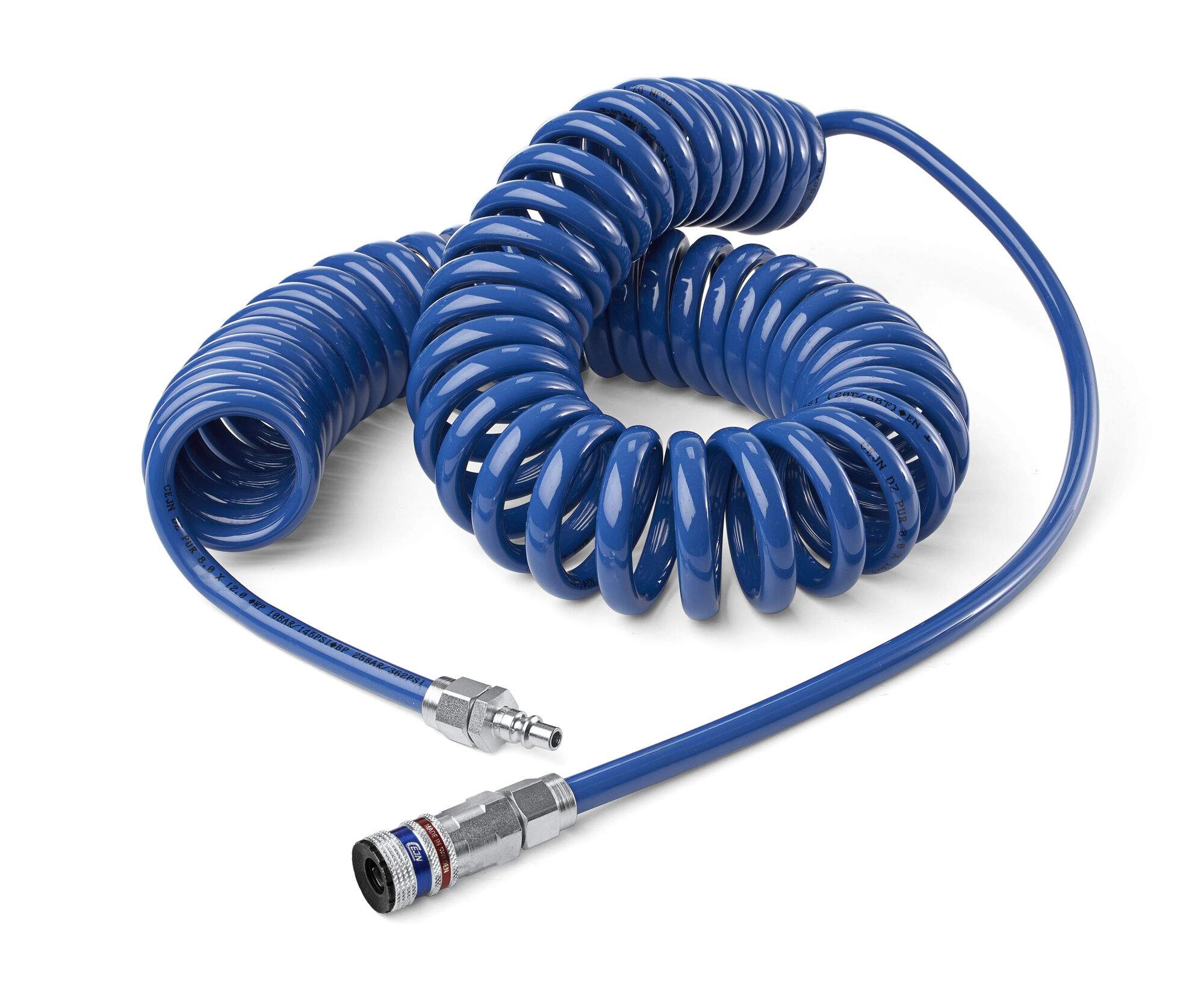 Compressed air hose kit, spiral hose 6.5 x 10 mm, eSafe 300, 6 m, PUR - Cejn 199589741
