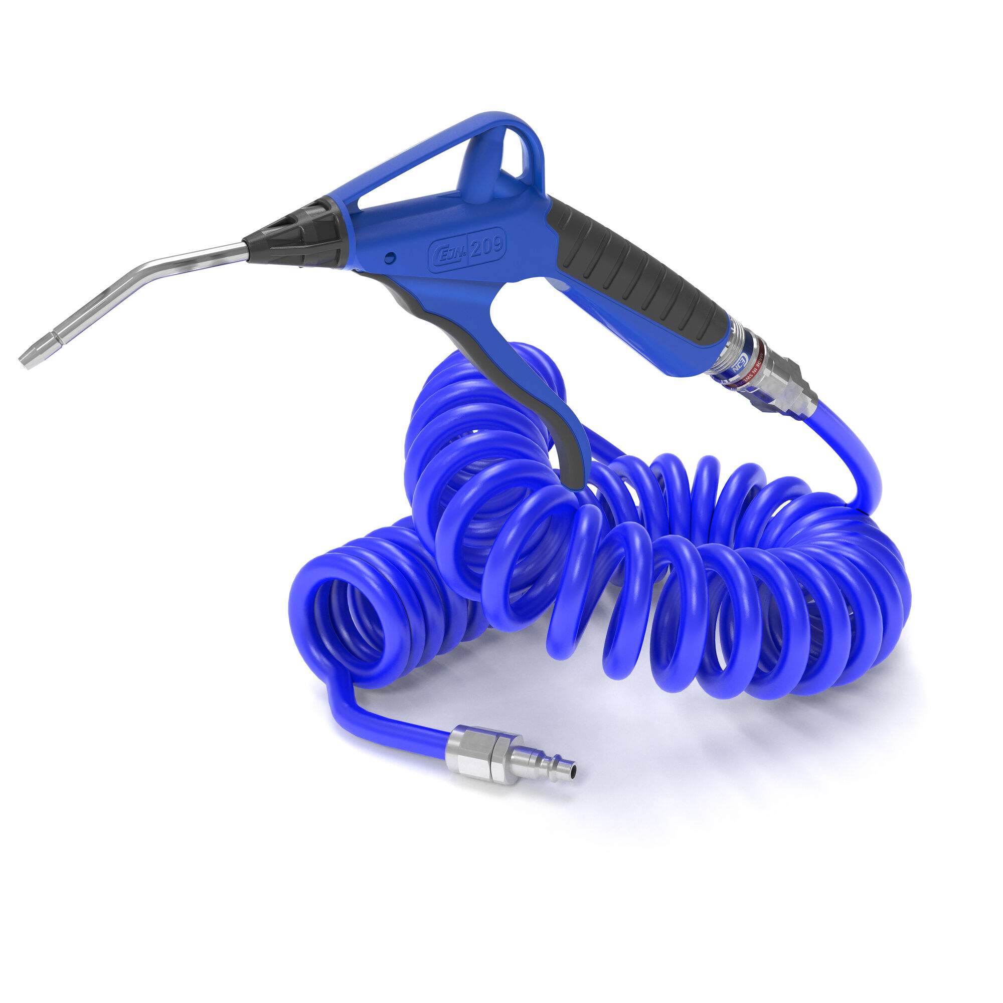 Hose kit with 209 blow gun, spiral hose 6.5 x 10 mm, eSafe 320, 4 m, PUR - Cejn 199589901