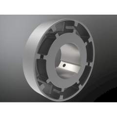 KTR 10007416. Roflex 180 Cam part split 7.1 Ø38H7 key to DIN 6885/1 -JS9 thread