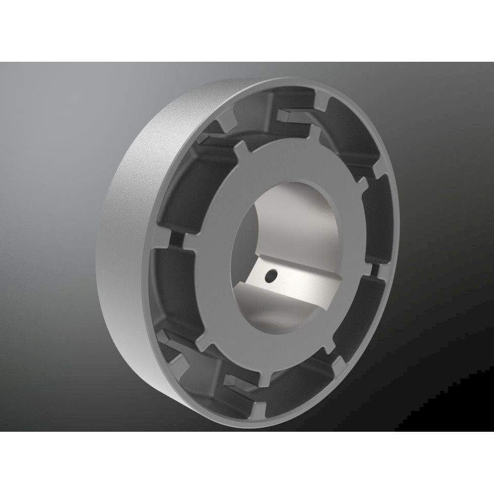 KTR 10007419. Roflex 180 Cam part split 7.1 Ø45H7 key to DIN 6885/1 -JS9 thread