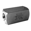 Stauff 1910000374. Check Valve Mild Steel, zinc/iron-plated Connection: 1/2 BSP Nominal Size: DN12 PN: 500 bar / 7250 PSI Opening Pressure: 0,5bar/7PSI