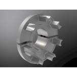 KTR 10007304. Roflex 110 Cam part split 7.1 Ø28H7 key to DIN 6885/1-JS9 thread