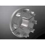 KTR 10007337. Roflex 125 Roflex 125 Nockenteil split 7.1 D.25H7 Nut DIN 6885/1-JS9 Gewinde