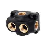 Riegler 194135. Universalverteiler, Ein-/Ausgang G 1/2, Anschluss 6 x G 1/2