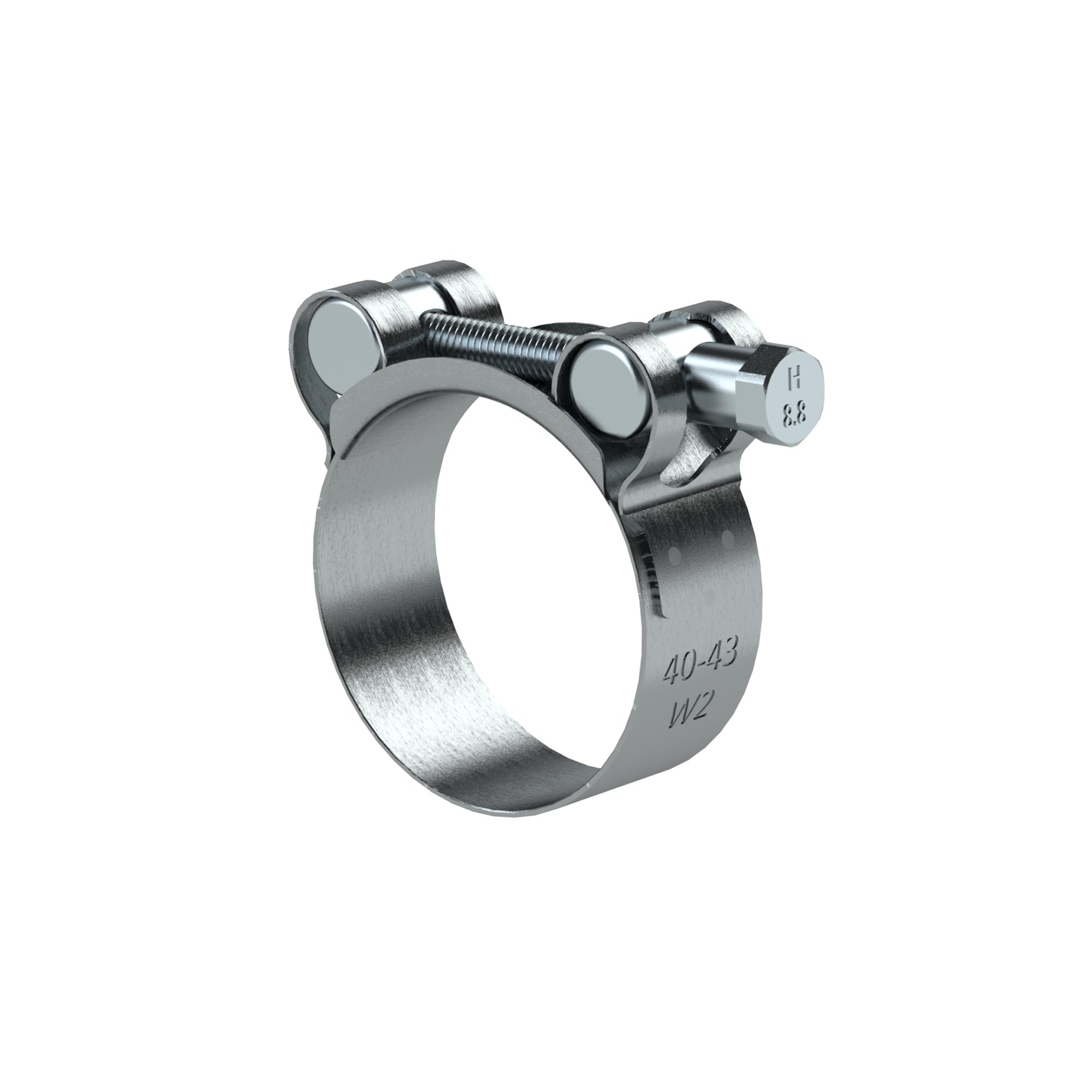 Hinge pin clamp, Chrome steel 1.4016 (W2), 29 - 31 mm, 20 mm - Riegler 194281