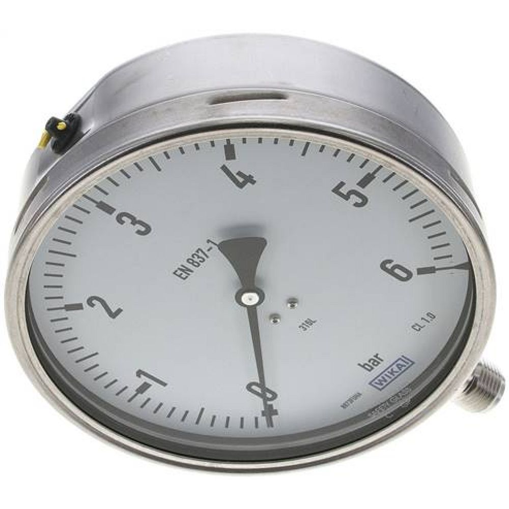 Wika MS 6160 ES Chemie-Manometer senkrecht, 160mm, 0-6 bar