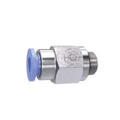 Riegler 151439.Straight push-in fitting »Blue Series«, Self-locking, G 1/8 o.