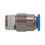 Riegler 110173.Straight push-in fitting »Blue Series«, Self-locking, R 1/8 o.