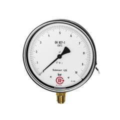 Riegler 199320.Precision pressure gauge, radial bottom, G 1/2, 0 - 2,5 bar, Ø160