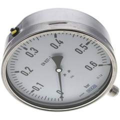 Wika MS 06160 ES Chemie-Manometer senkrecht, 160mm, 0-0,6 bar