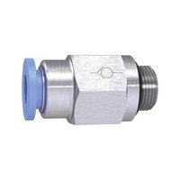 Riegler 151513.Straight Check valve »Blue Series«, Hose to thread, G 1/4 o.