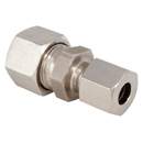 Stauff 2011620872. Straight Connector 8mm OD x 6mm OD Light Stainless Steel