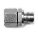 Stauff 6100023702. Straight Male Stud Fitting with 24° Taper / O-Ring (FPM) Size / Type: 25S M33x2, Profile Sealing Stainless Steel