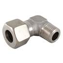 Stauff 2011620041. Male Stud Elbow Size / Type: 08S 1/4 BSP, tapered With Cutting Ring & Union Nut Stainless Steel V4A