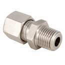 Stauff 2011027640. Male Stud Coupling 6mm OD Heavy x 1/2" NPT Stainless Steel