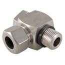 Stauff 2011620870. Banjo Coupling 22mm OD Light x 3/4" BSP Stainless Steel