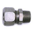 Stauff 6010000423. Straight Male Stud Fitting Size / Type: 08L M12x1,5 Taper with Cutting Ring & Union Nut Steel, Zinc/Nickel-Plated