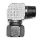 Stauff 6010000878. Male Stud Elbow Size / Type: 28L 1 BSP Taper with Cutting Ring & Union Nut Steel, Zinc/Nickel-Plated