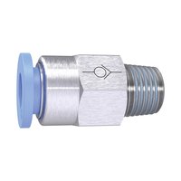 Riegler 151504.Straight Check valve »Blue Series«, Thread to hose, R 1/4 o.