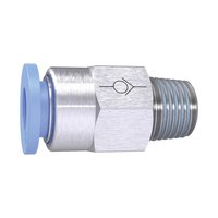 Riegler 151505.Straight Check valve »Blue Series«, Thread to hose, R 3/8 o.