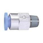 Riegler 151507.Straight Check valve »Blue Series«, Thread to hose, R 1/2 o.