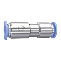 Riegler 151530.Straight check valve »Blue Series«, Plug connector, hose ext. Ø 8