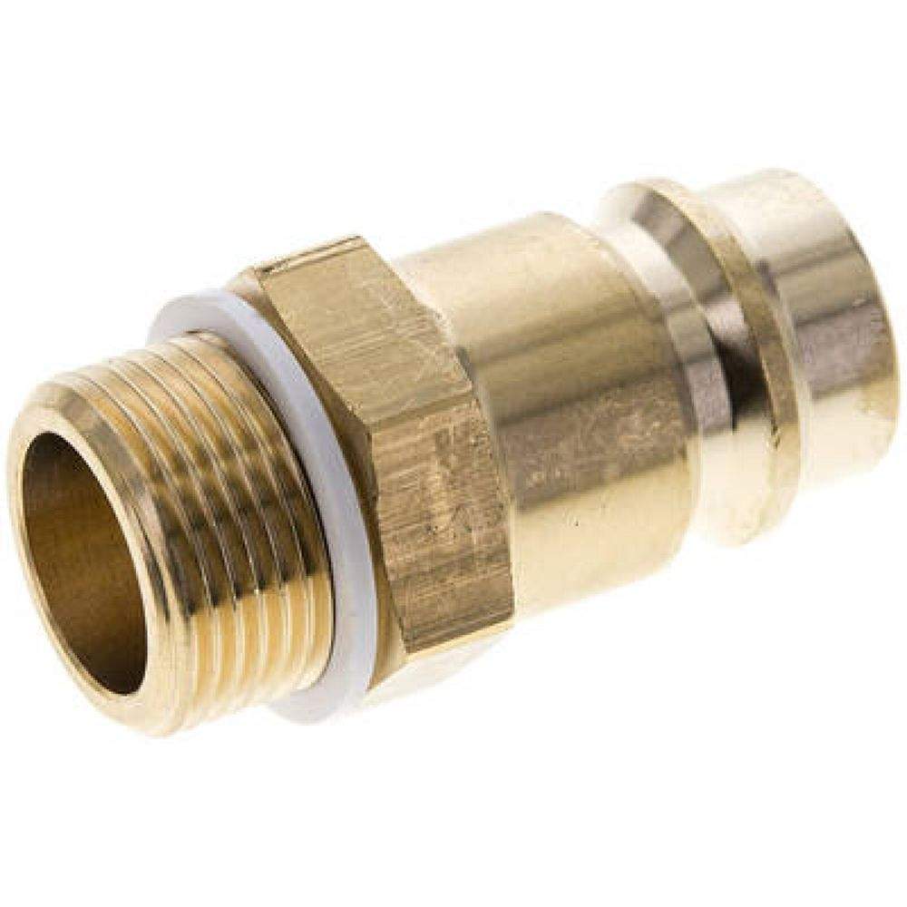 Kupplungsstecker (NW19) G 3/4"(AG), Messing