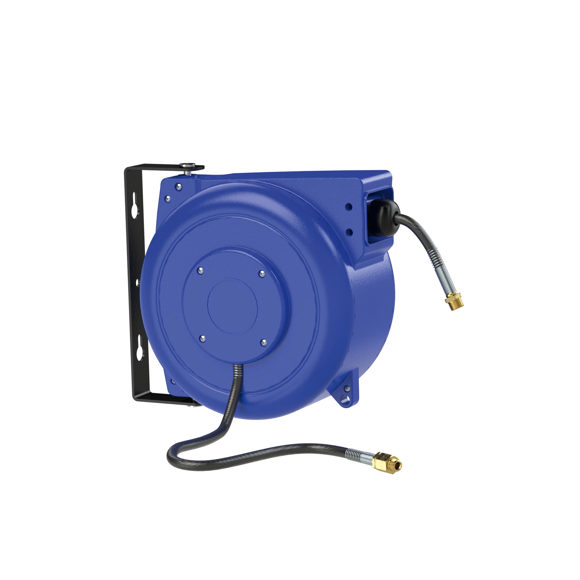 Hose reel, compressed air/water, PVC hose ø 12x8, R1/4-R3/8, 8 m - Riegler 206189