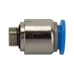Riegler 109166.Straight push-in fitting »Blue Series«, round, G 3/8 o.